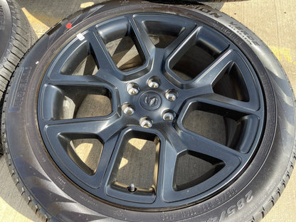 22" Dodge Ram 1500 OEM LIMITED Laramie wheels rims SET 2725 2684 PIRELLI NEW