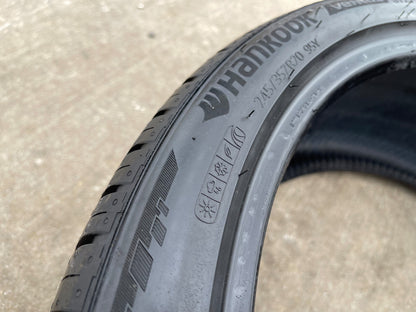 (1) 245/35/20 Hankook Ventus S1 A/S tire 245/35r20 95Y M+S NEW