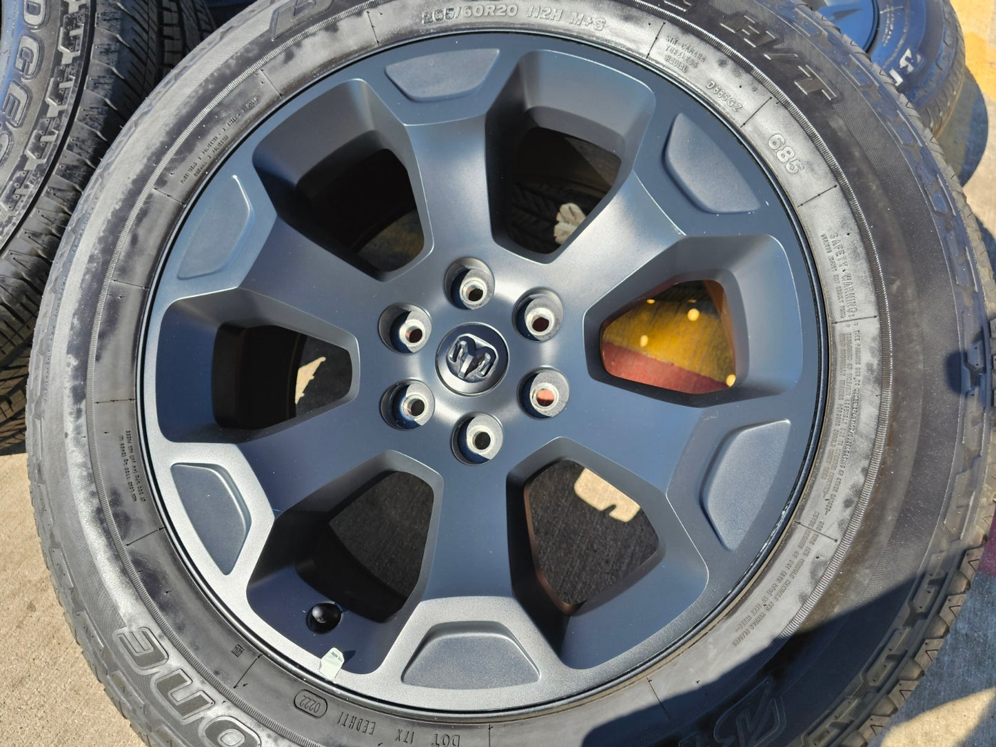 20" Dodge Ram 1500 OEM Laramie Black 2680 wheels rims 2022 2023 2024 2025 2026