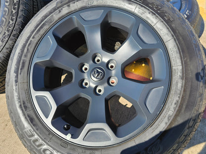 20" Dodge Ram 1500 OEM Laramie Black 2680 wheels rims 2022 2023 2024 2025 2026
