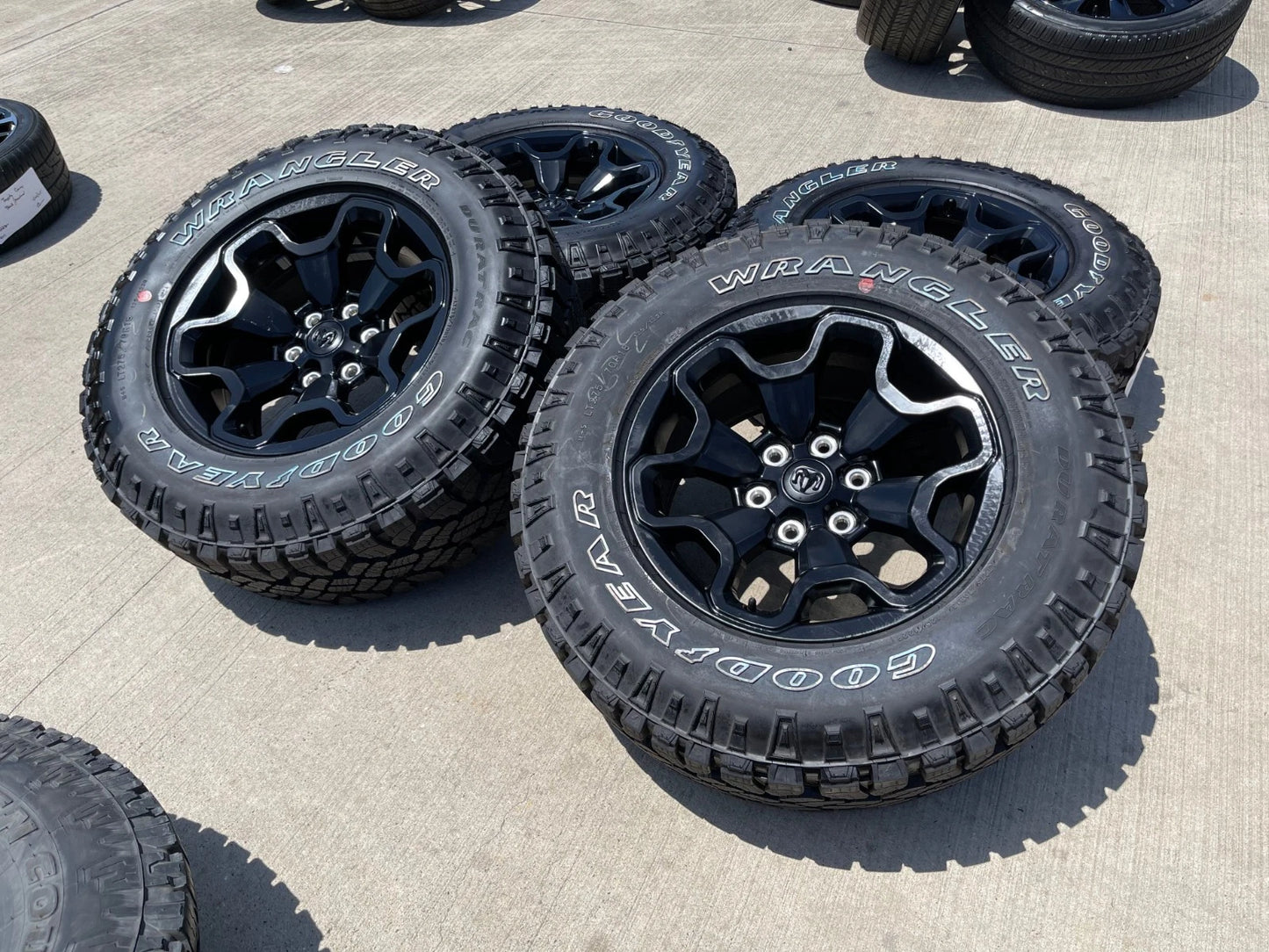 18" Dodge Ram 1500 TRX RHO Black OEM 66002 wheels rims DURATRAC 33" NEW