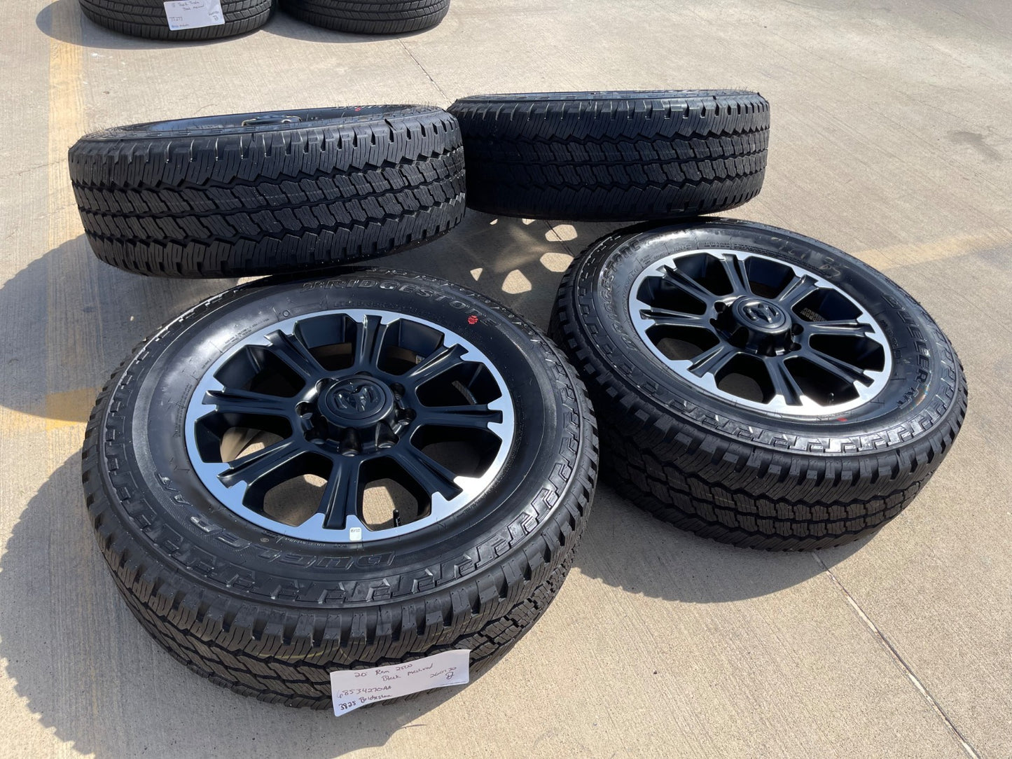 20" Dodge Ram 2500 3500 LARAMIE OEM 95578 wheels rims A/T SET 2025 2026 2027 NEW