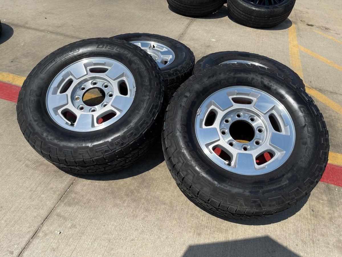 17" GMC Sierra Chevy Silverado 2500 3500 OEM 5500 wheels rims COOPER A/T3 SET