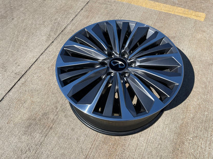 (1) 22" Infiniti QX80 QX56 Nissan Titan Armada OEM 94236 wheel rim 2025 2026