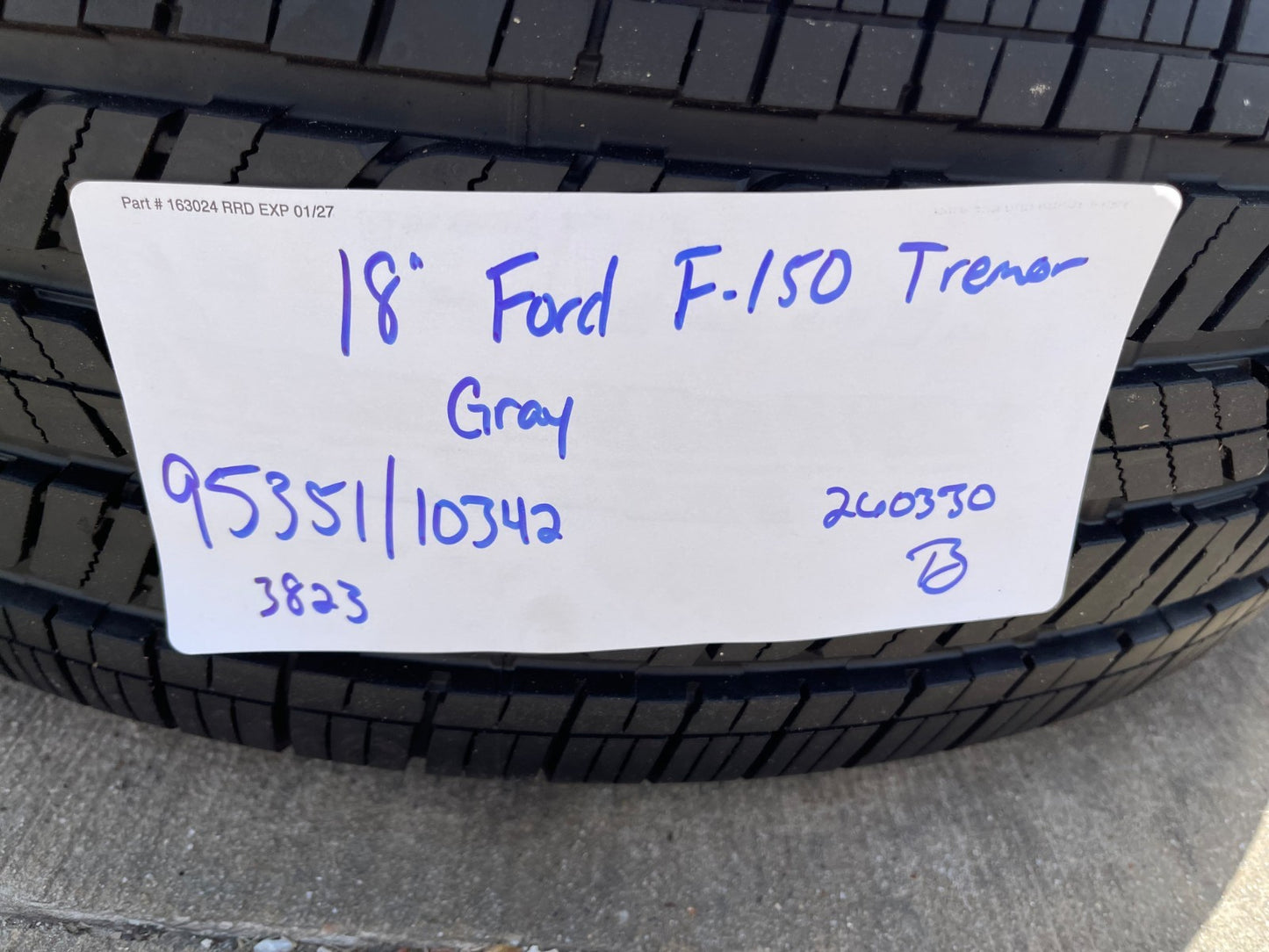 18" Ford F-150 TREMOR OEM rims wheels 10342 95351 Expedition BRIDGESTONE NEW