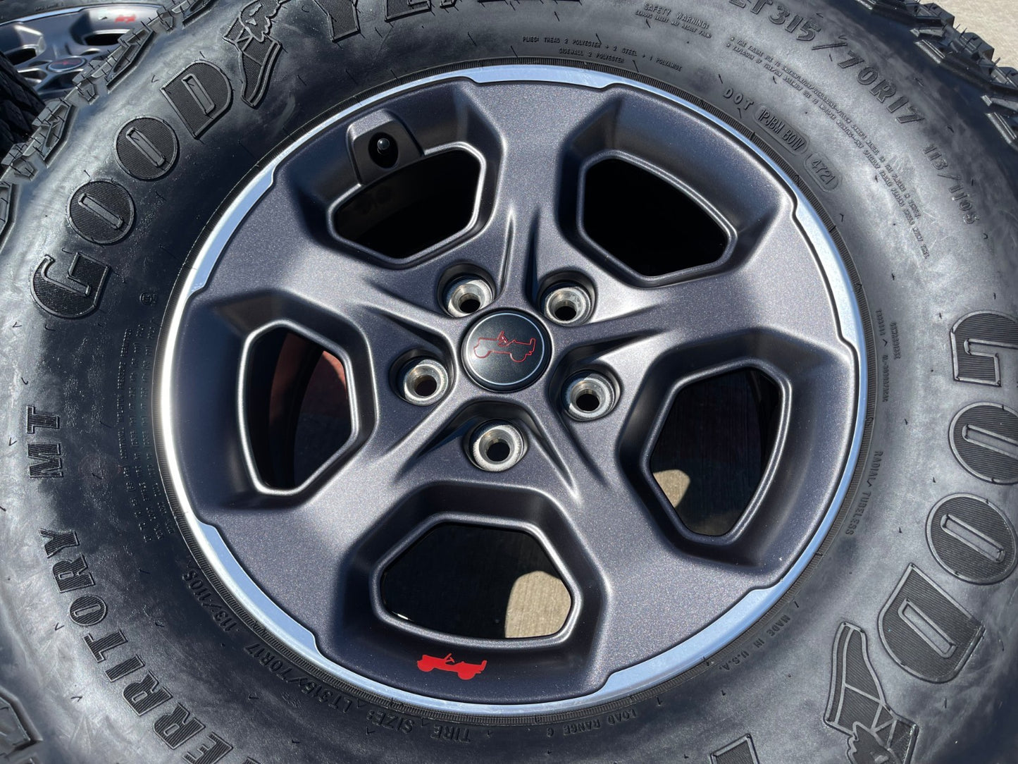 17" Jeep Wrangler Gladiator RUBICON OEM RIM# 9236 wheels rims SET FITS 2007-2027