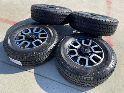 18" Ram 2500 3500 LARAMIE OEM wheels rims 2694 tires BRIDGESTONE A/T NEW 2026
