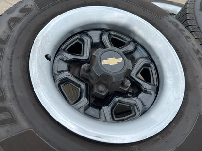 14" Chevy K1500 Blazer Old School Chevy wheels rims GMC tires 5x120 5x4.75