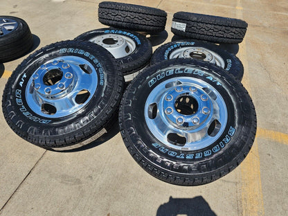 17" Ford F-350 Dually OEM 14077 14078 rims wheels 2024 2025 BRIDGESTONE A/T NEW
