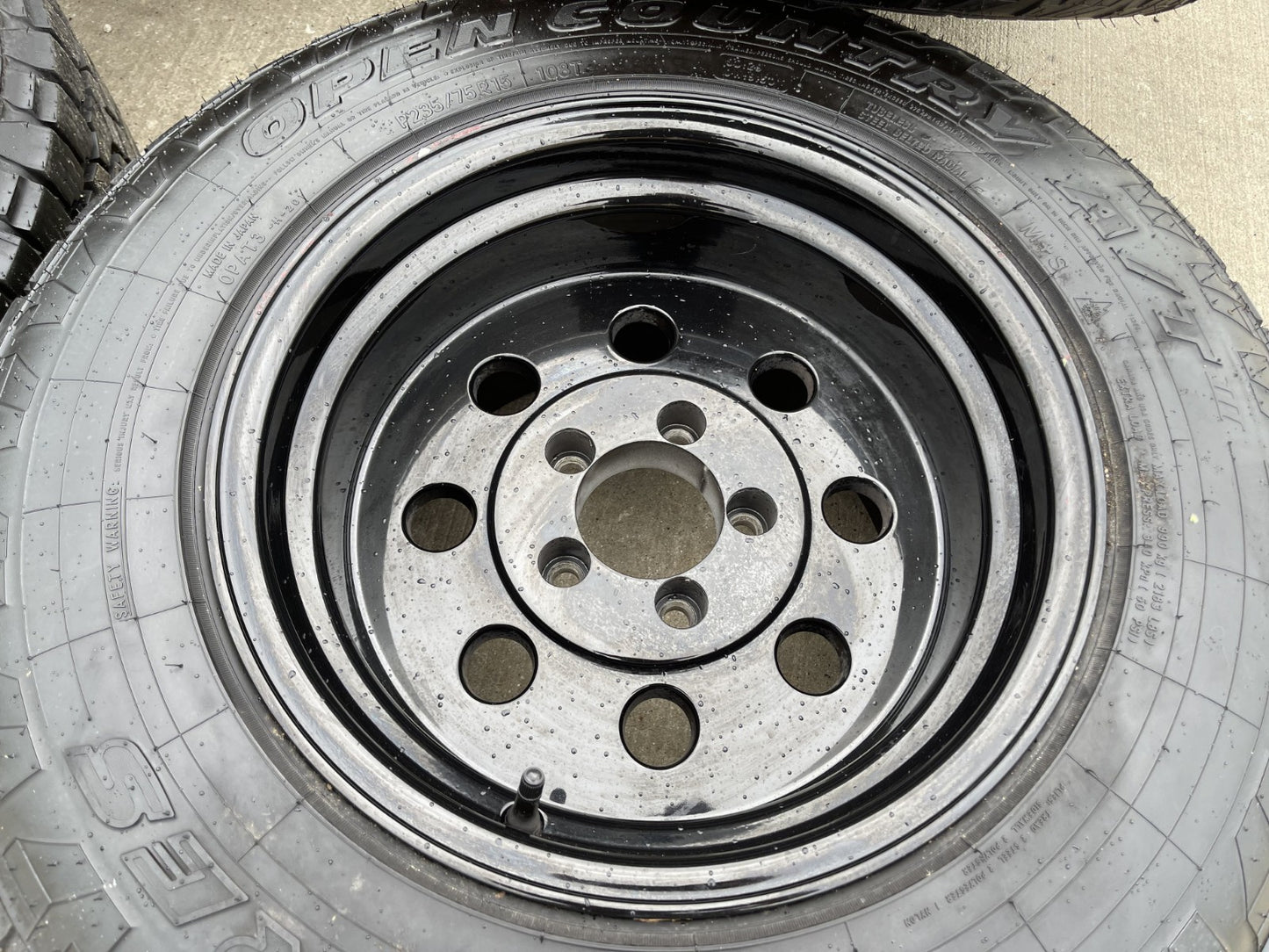 15" 15x10 Vision American Muscle 531 Jeep Wrangler wheels rims 5x114.3 5x4.5
