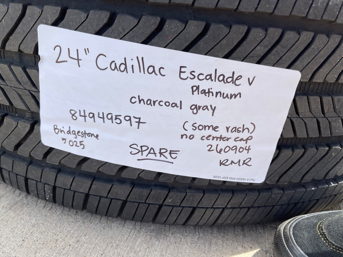 (1) 24" Cadillac Escalade V OEM 84949597 wheel rim tire 2025 2026 2027