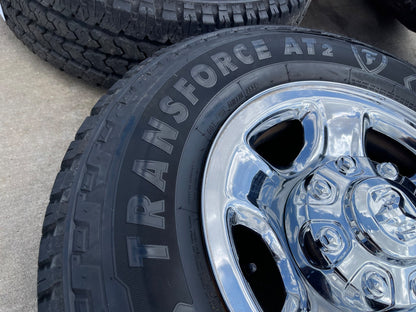 17" Ram 2500 3500 Laramie Power Wagon OEM 2186 wheels rims FIRESTONE A/T2