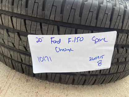 20" Ford F-150 Expedition OEM 10171 Lariat rim wheel tire CHROME single spare