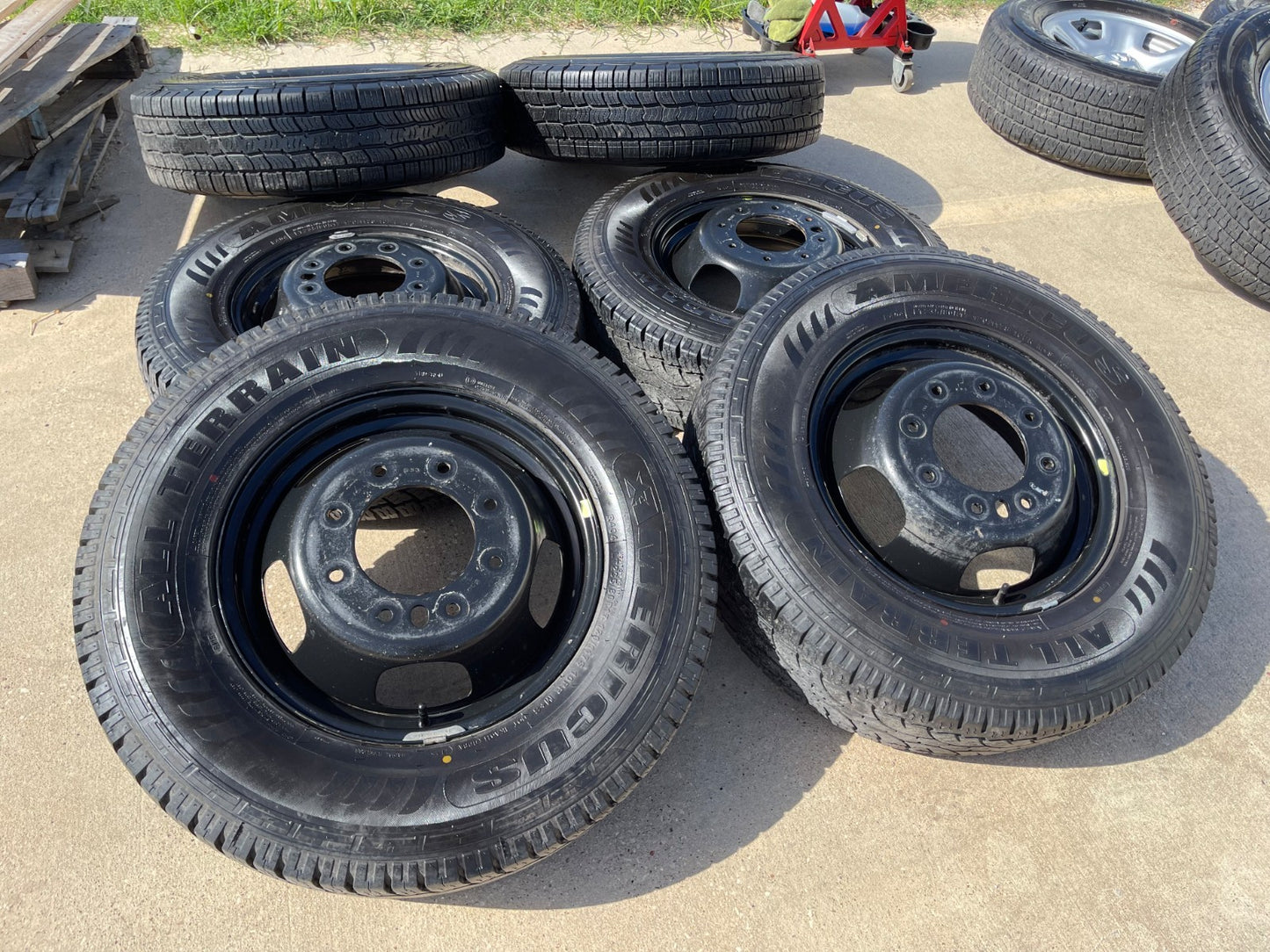 17" Dodge Ram 3500 Dually Laramie 8x200 wheels rims 2703 2704 OEM SET