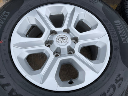17" 4Runner Toyota Tacoma OEM wheels rims 75153 FJ PIRELLI A/TR NEW