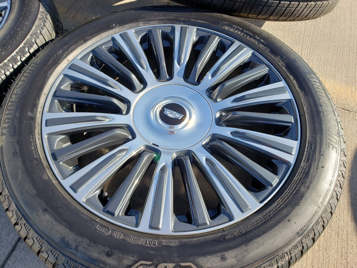 22" Cadillac Escalade Platinum OEM 4876 95167 wheels rims SET BRIDGESTONE