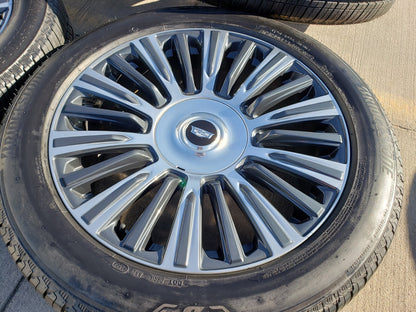 22" Cadillac Escalade Platinum OEM 4876 95167 wheels rims SET BRIDGESTONE