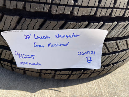 22" Lincoln Navigator OEM 94225 rims wheels BLACK LABEL SET 2026 MICHELIN NEW