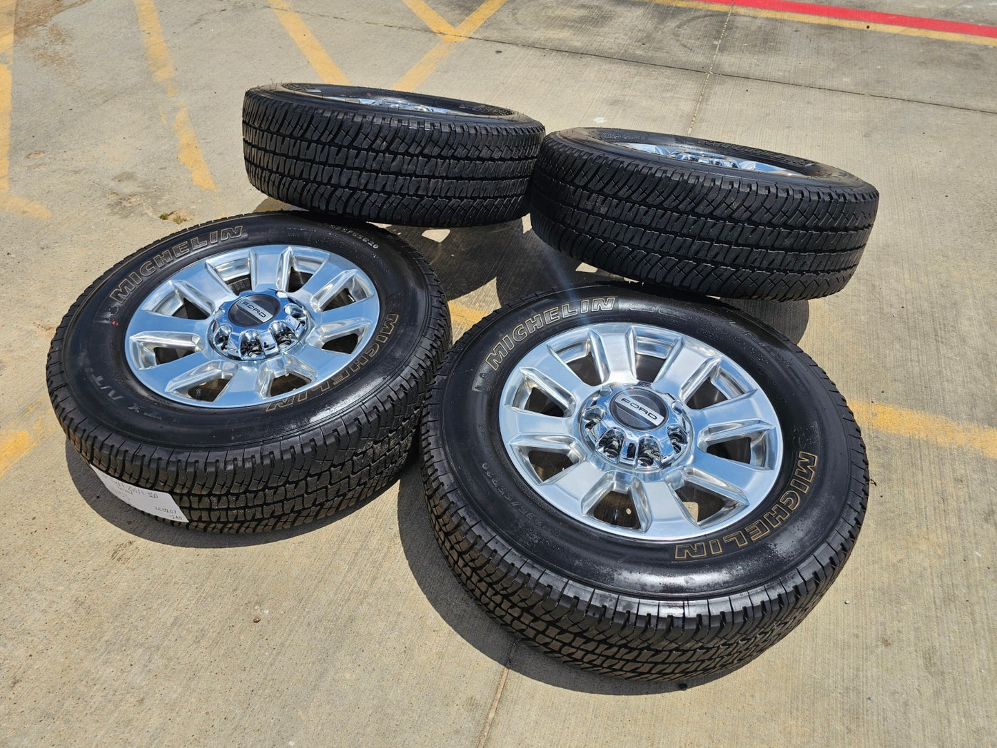 20" Ford F-250 F-350 Platinum OEM rims wheels 10103 tires MICHELIN A/T2