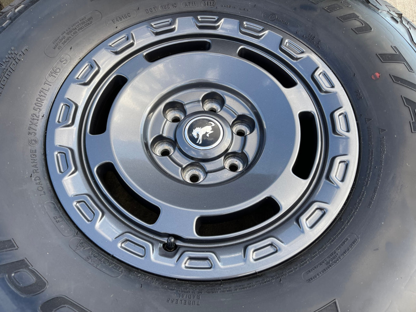 17" Ford Bronco HERITAGE SASQUATCH wheels rims 10464 37" BFG KO2 A/T NEW