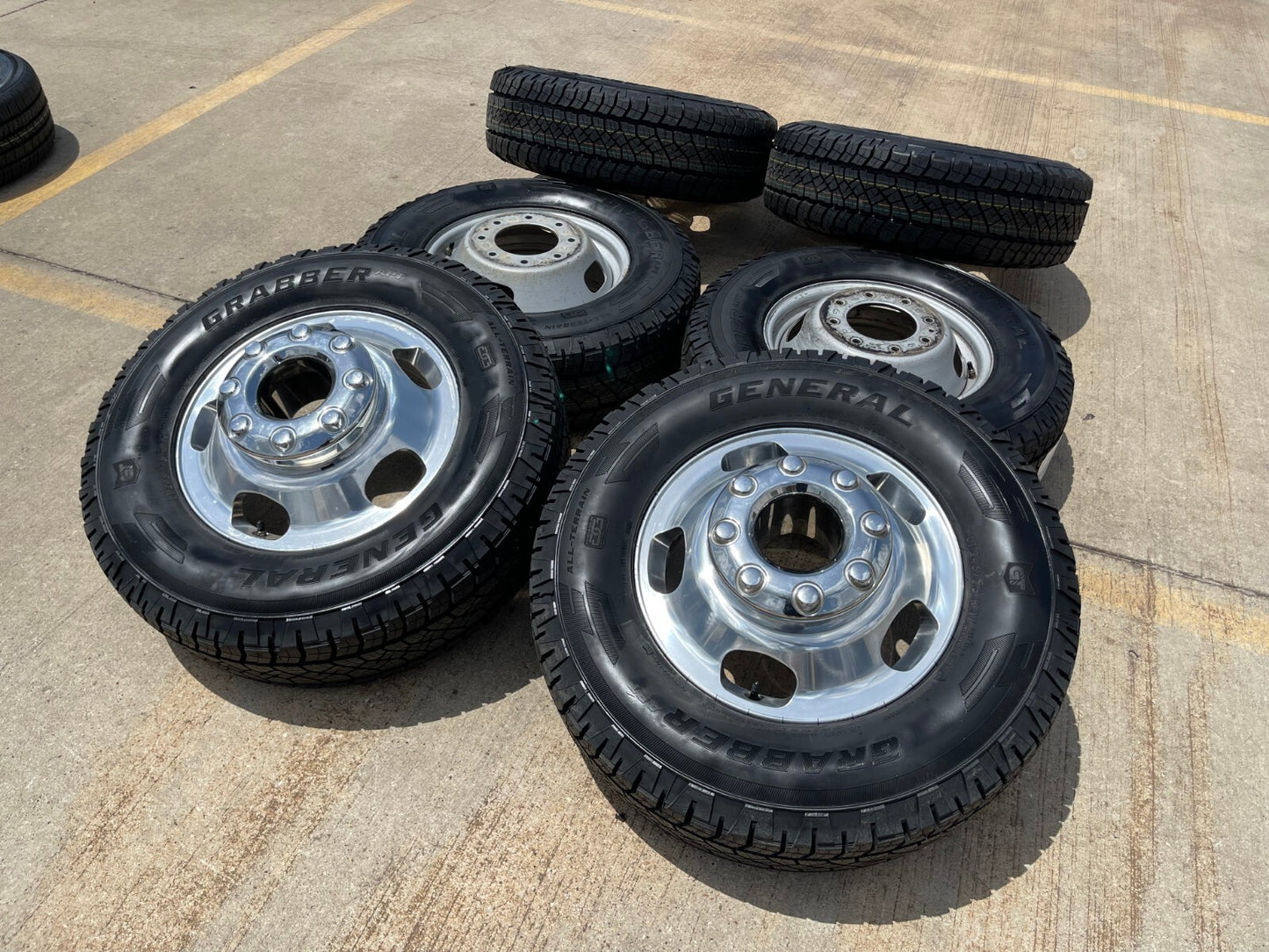 17" Ford F-350 Dually OEM 10477 10478 rims wheels 2024 2025 2026 GENERAL A/T NEW