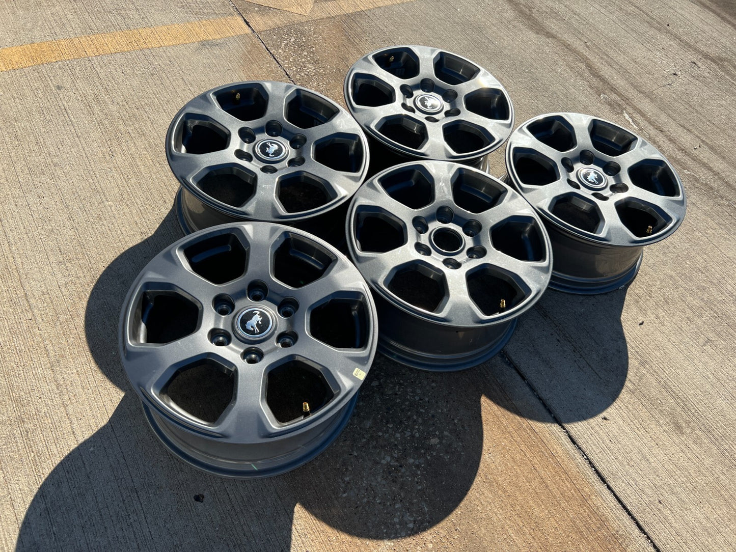 (5) 17" Ford Bronco 2023 2024 2025 2026 wheels rims 10384 OEM Ranger GRAY NEW