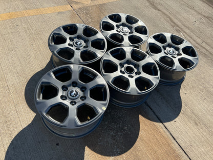 (5) 17" Ford Bronco 2023 2024 2025 2026 wheels rims 10384 OEM Ranger GRAY NEW