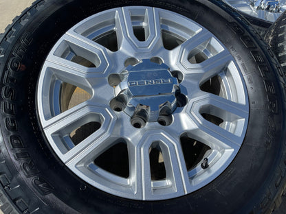 20" GMC Sierra AT4 2500 3500 OEM wheels rims 5950 Silverado SET BRIDGESTONE
