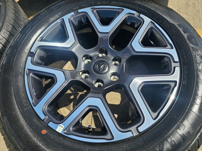 20" Dodge Ram 1500 OEM Laramie wheels rims tires 68583860AA 2024 2025 NEW