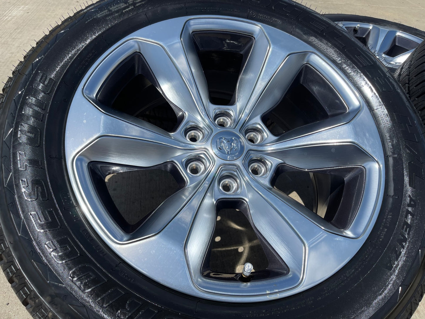 20" Dodge Ram 1500 OEM Laramie Long Horn wheels rims 2681 SET BRIDGESTONE NEW