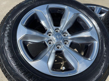 20" Dodge Ram 1500 OEM Laramie Long Horn wheels rims 2681 SET BRIDGESTONE NEW