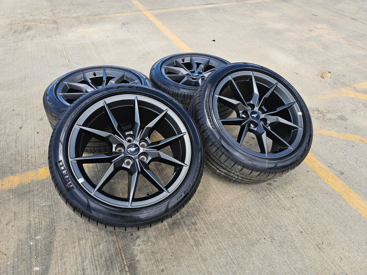 19" Ford Mustang GT Dark Horse OEM 95839 95840 wheels rims 2025 2026 2027 NEW