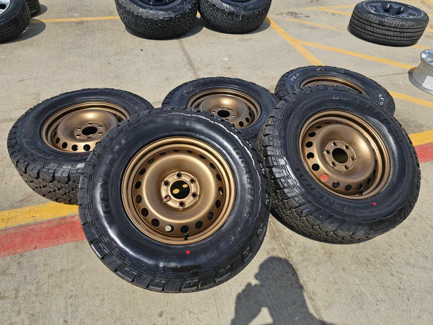 (5) 17" INEOS Grenadier OEM BRONZE wheels rims tires 2023 2024 2025 2026 NEW