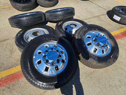 18" GMC Sierra 3500 DENALI Dually rims wheels OEM 14127 14129 8x210 MICHELIN NEW