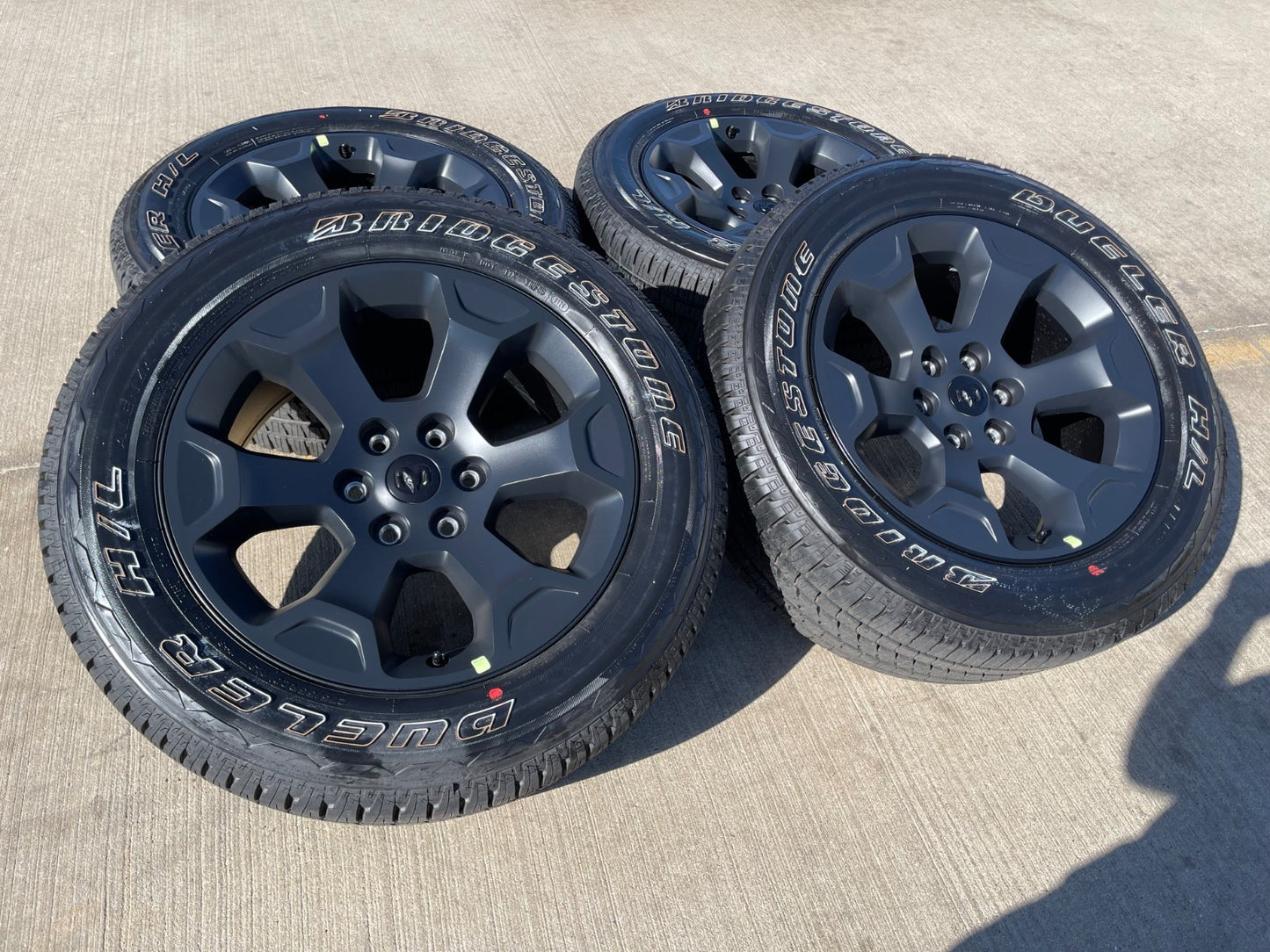 20" Dodge Ram 1500 OEM Laramie Black 2680 wheels rims tires 2024 2025 2026 NEW