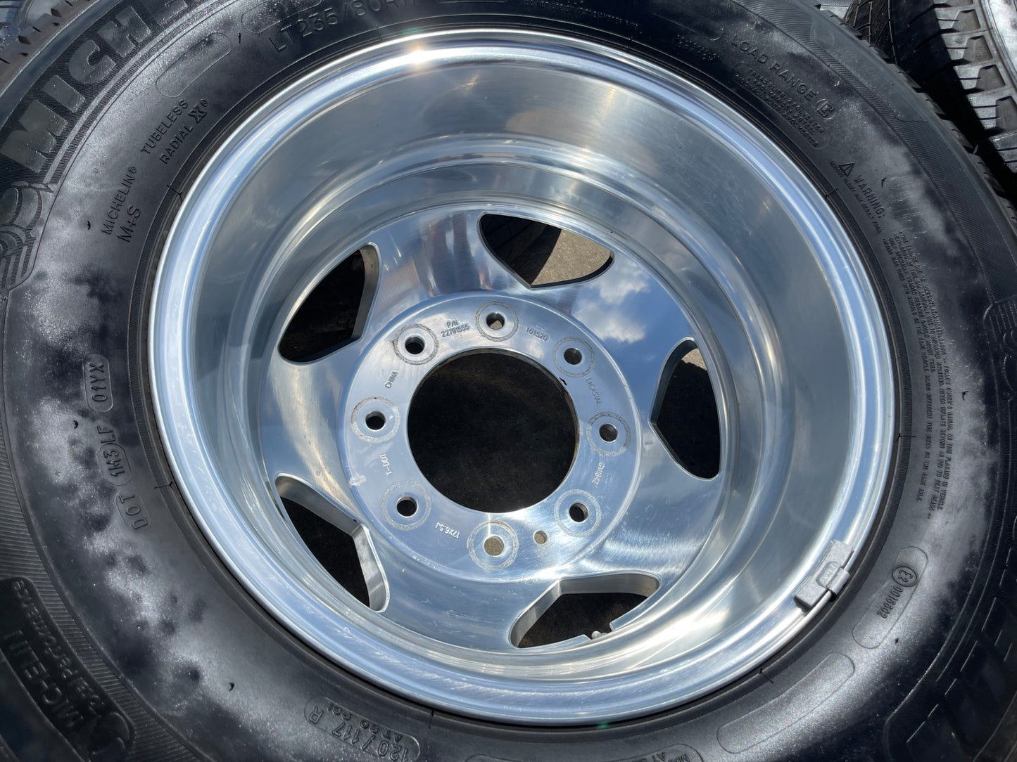 17" Chevy Silverado GMC Sierra 3500 Dually rims wheels SET OEM 5519 5520 8094