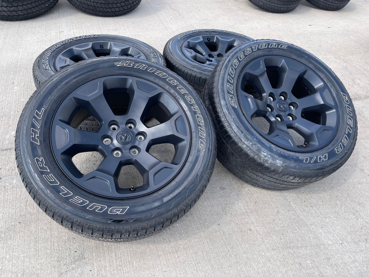 20" Dodge Ram 1500 OEM Laramie Black 2462 2680 wheels rims 2024 2025 2026 SET