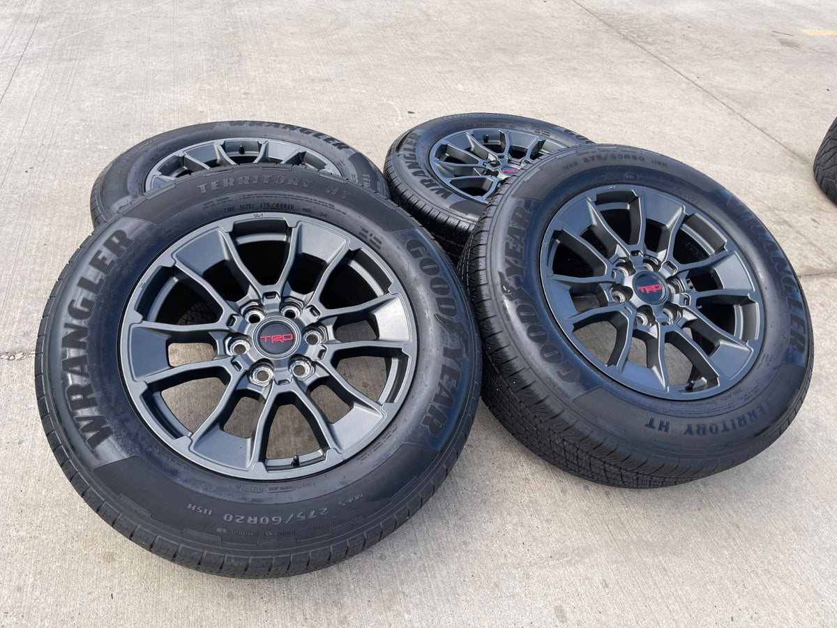 20" Toyota Tundra TRD OEM wheels rims 95314 65196 Sequoia gray GOODYEAR