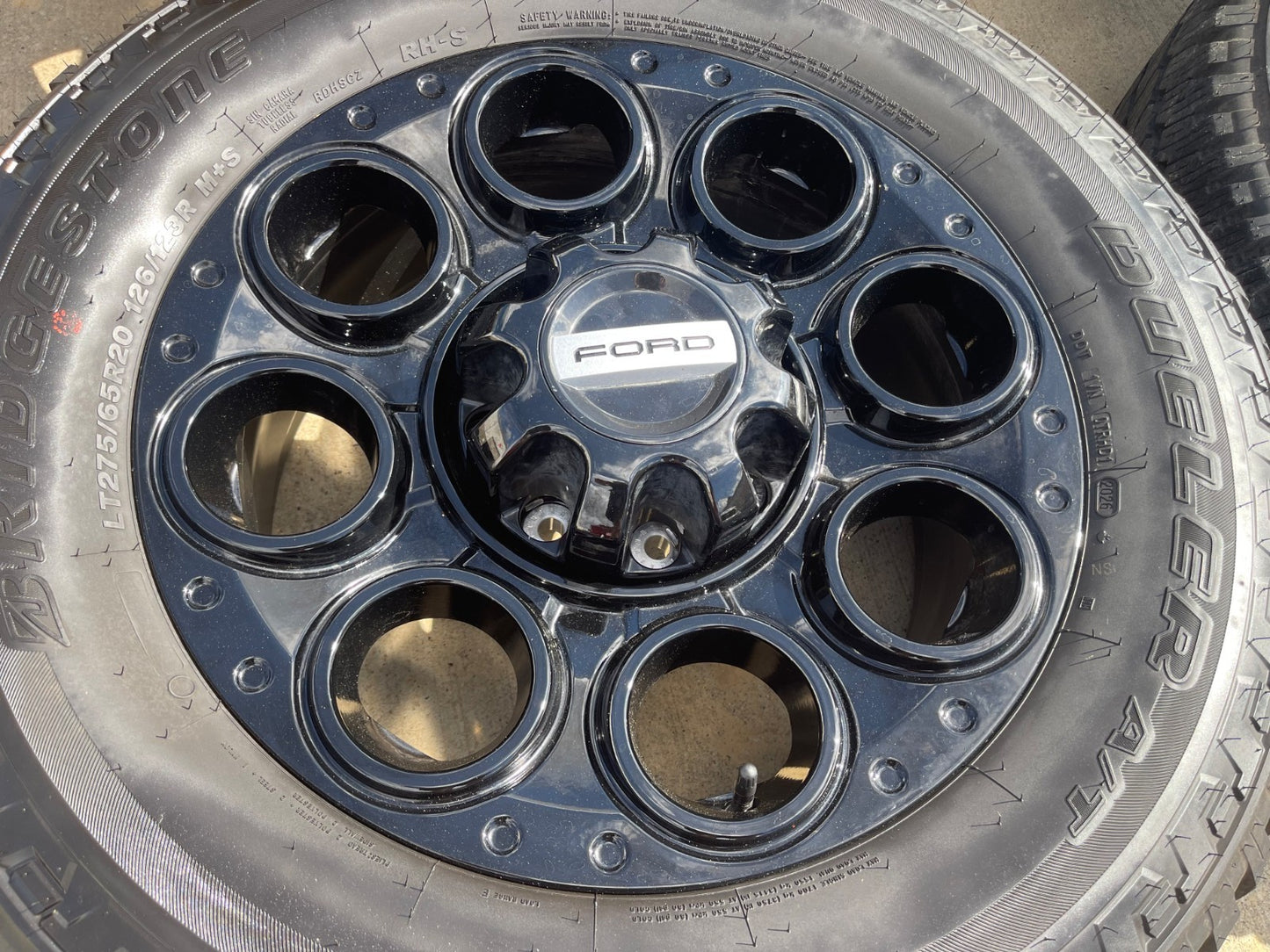 20" Ford F-250 F-350 OEM TREMOR wheels rims SET 10299 10484 BRINDGESTONE NEW