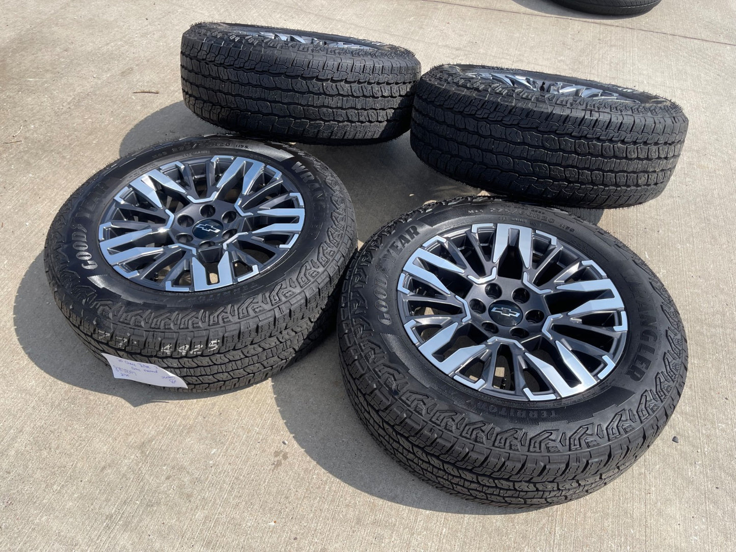 20" Chevy Silverado Z71 GMC Sierra Canyon OEM wheels rims 2025 2026 2027 SET