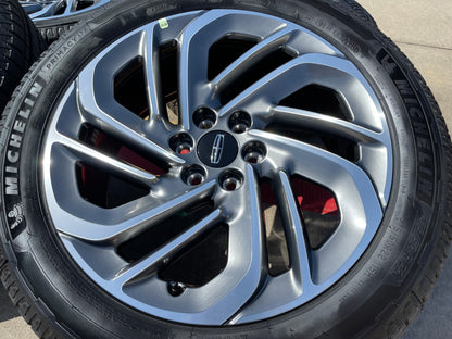 22" Lincoln Navigator OEM 94225 rims wheels BLACK LABEL SET 2026 MICHELIN NEW
