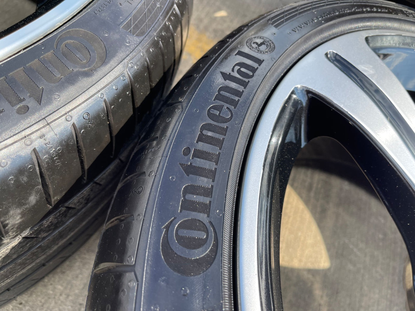 19" Mercedes AMG C E S Class OEM 85534 wheels rims tires CONTINENTAL SET