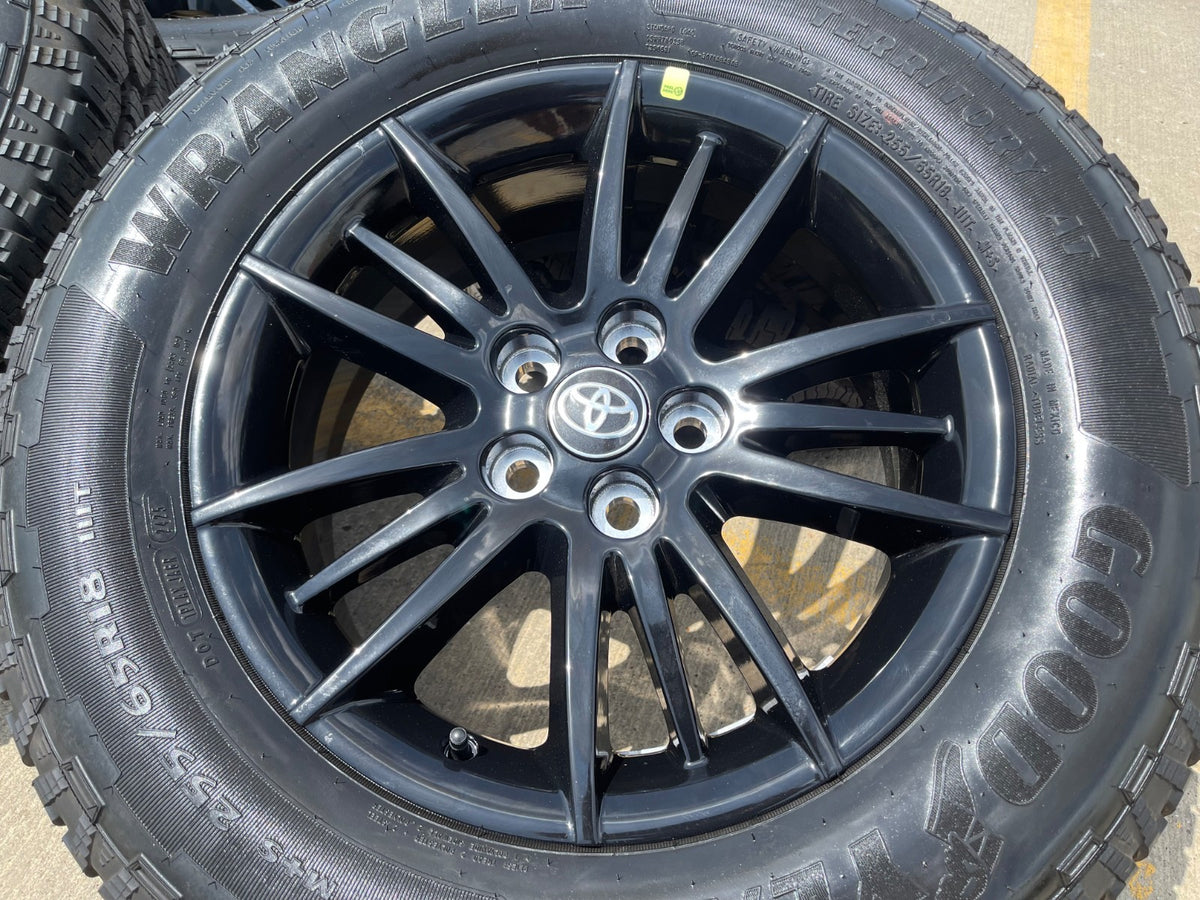 18" Toyota Grand Highlander OEM wheels rims BLACK Lexus TX350 GOODYEAR NEW