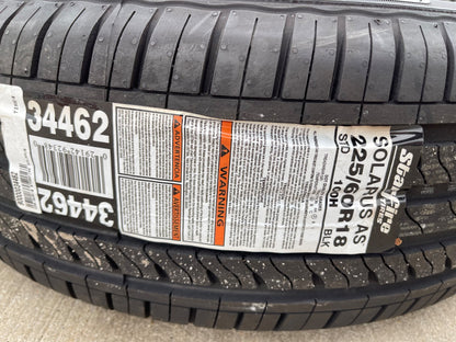 (1) 225/60/18 Starfire Solarus A/S tire 225/60r18 100H M+S NEW