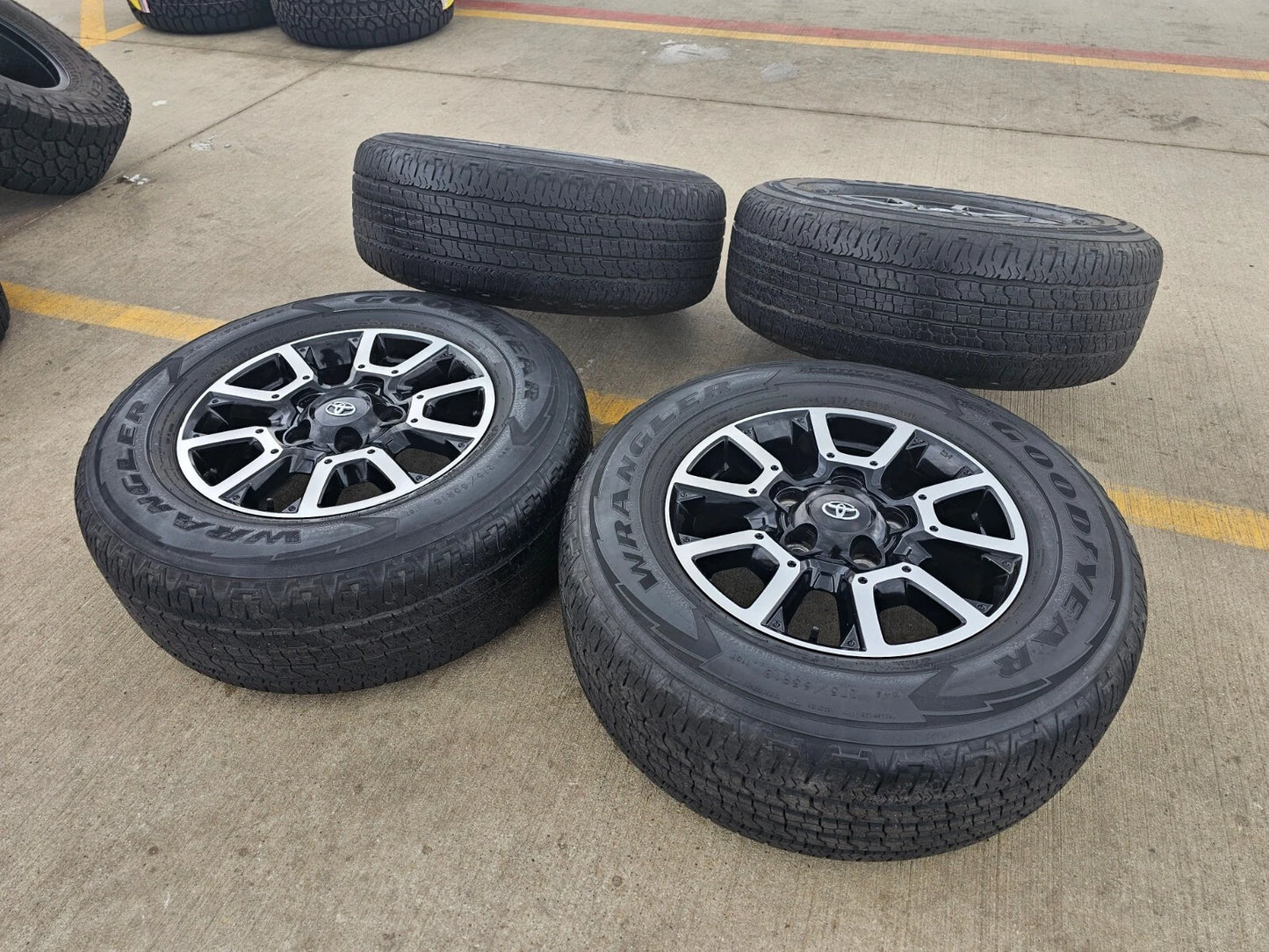 18" Toyota Tundra Sequoia TRD PRO black OEM wheels rims 5x150 tires 75157