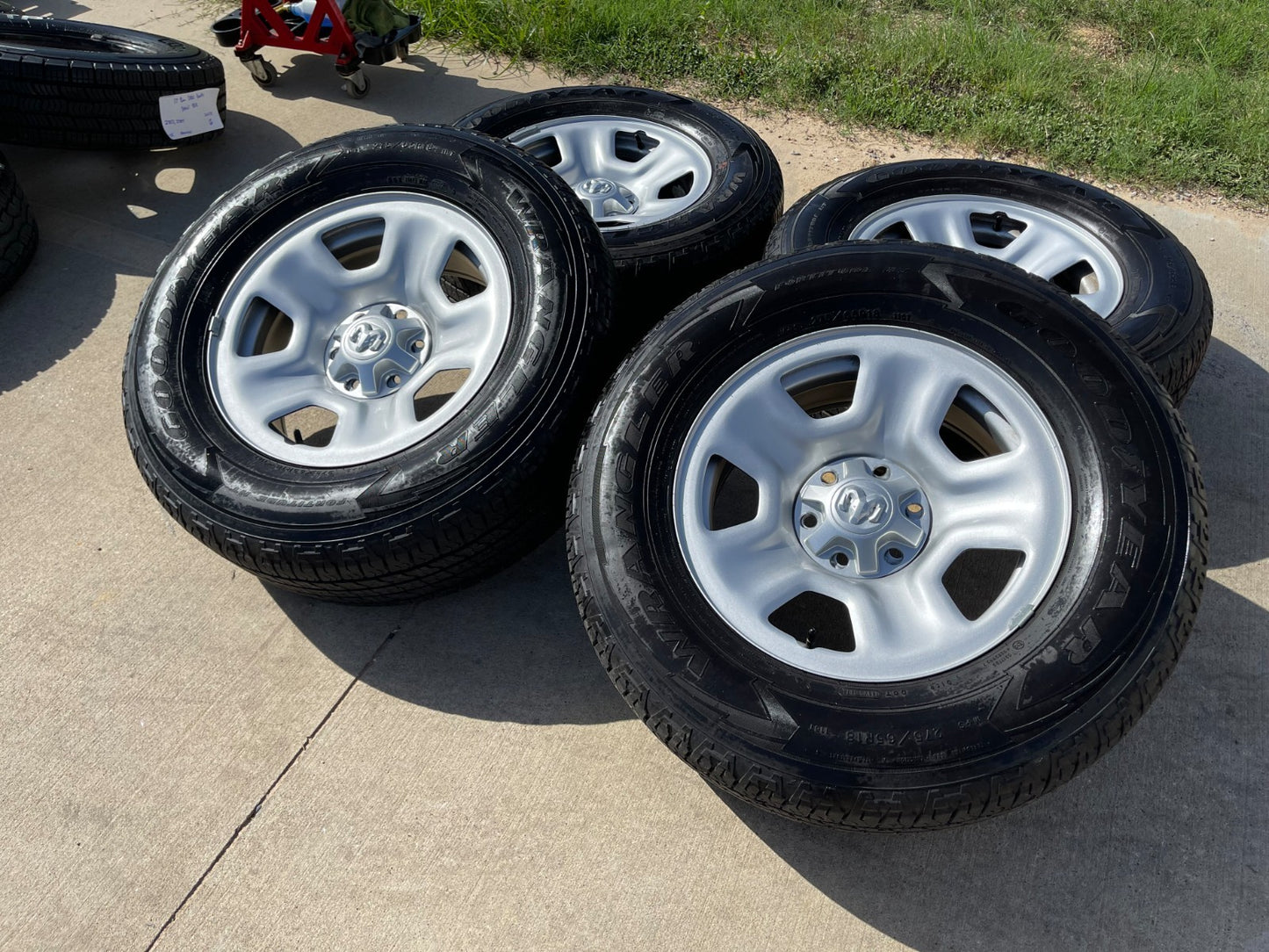 18" Ram 1500 OEM 2667 stock wheels rims tires SET 2022 2023 2024 2025 2026 2027