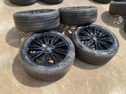 22" Land Rover Range DEFENDER OEM 72328 72331 wheels rims black CONTINENTAL