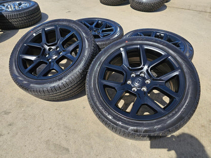 22" Dodge Ram 1500 OEM LIMITED Laramie 2725 2684 wheels rims black 2024 2025 NEW