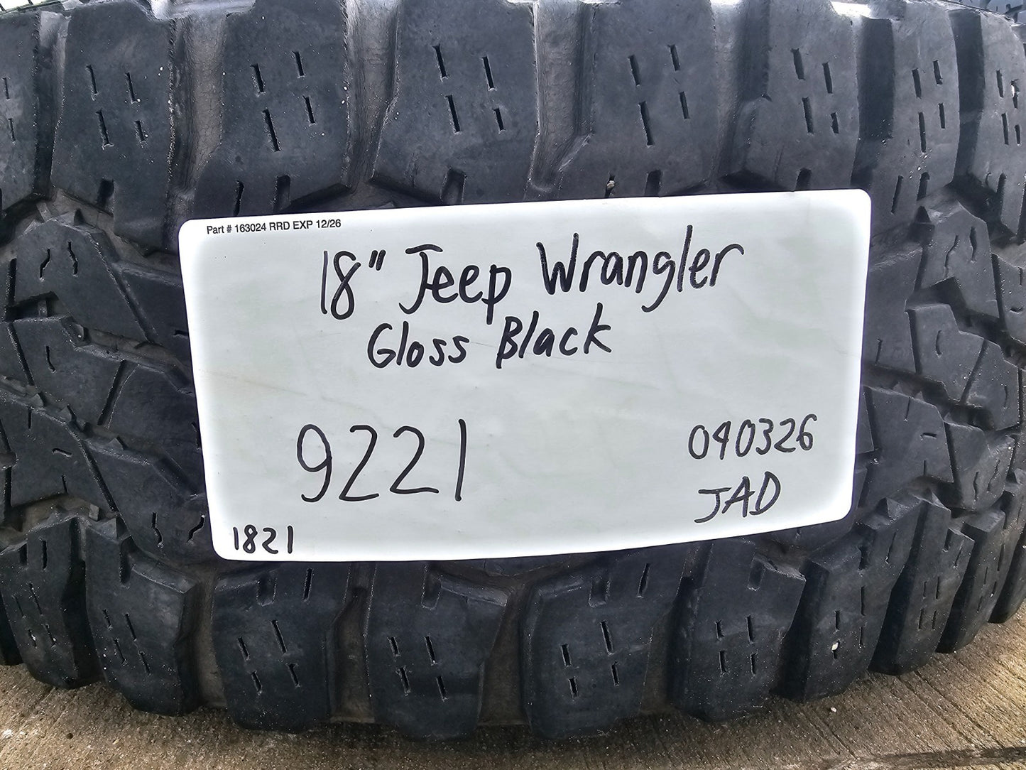 18" Jeep Wrangler Sahara OEM 9221 9255 wheels rims 2020 2021 2022 2023 2024 2025