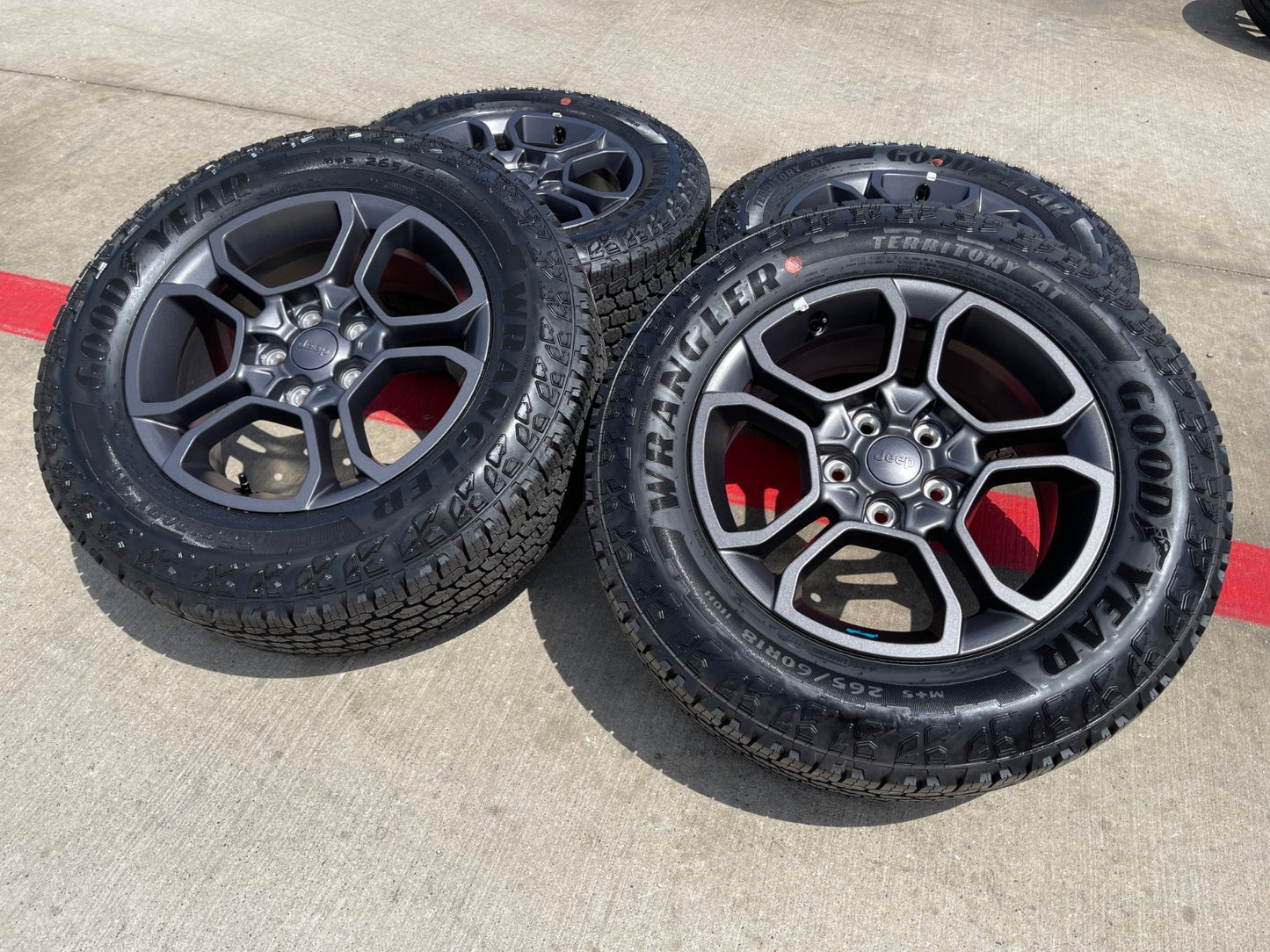 18" Jeep Grand Cherokee TRAILHAWK L OEM wheels rims 9309 BLUE Durango SET NEW